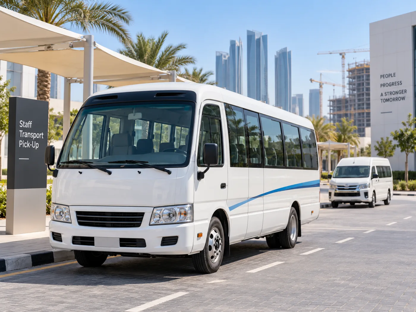 Illustration of Mini bus transport service
