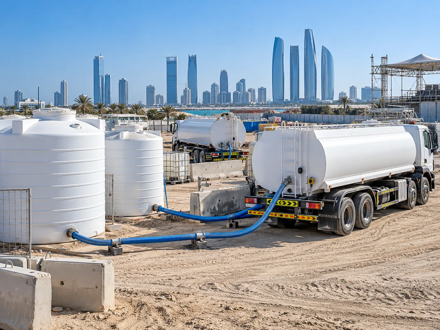 Tanker, bowser or static tank: choosing a site water setup